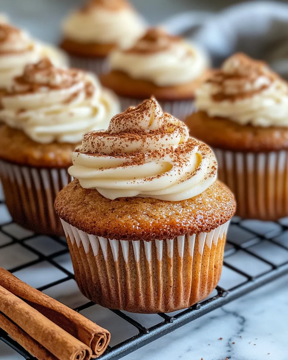 Delicious Apple Cider Cupcakes With Frosting dish photo