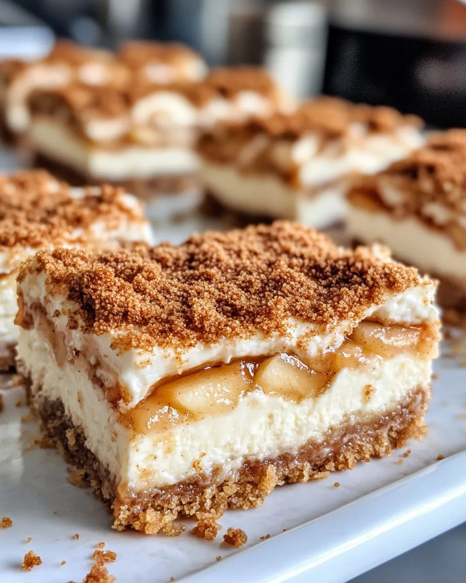 Classic Apple Pie Cheesecake Bars dish photo