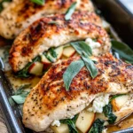 Homemade Apple Sage Stuffed Chicken Breasts recipe photo