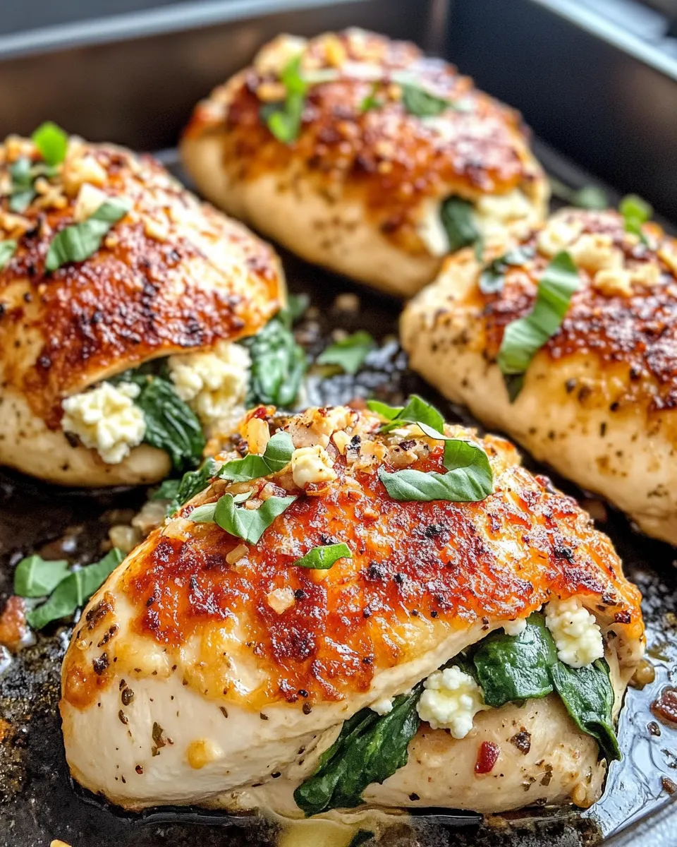 Easy Apple Sage Stuffed Chicken Breasts food shot