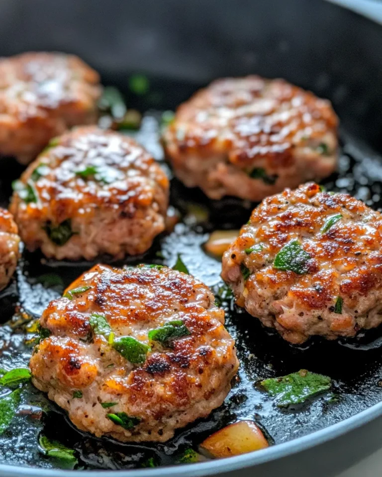 Homemade Apple Sage Turkey Breakfast Patties recipe photo