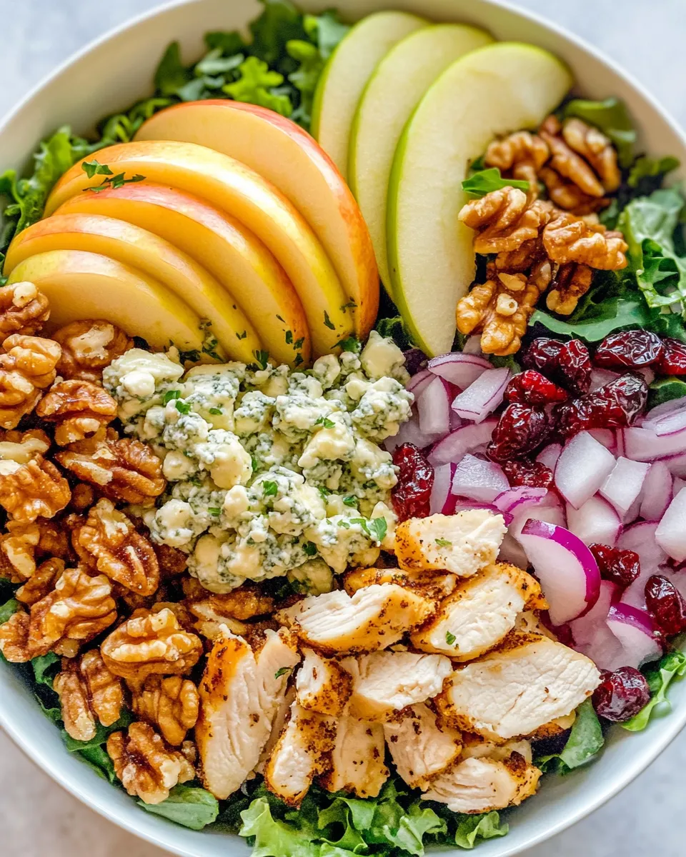 Delicious Apple Walnut Gorgonzola Chopped Salad dish photo