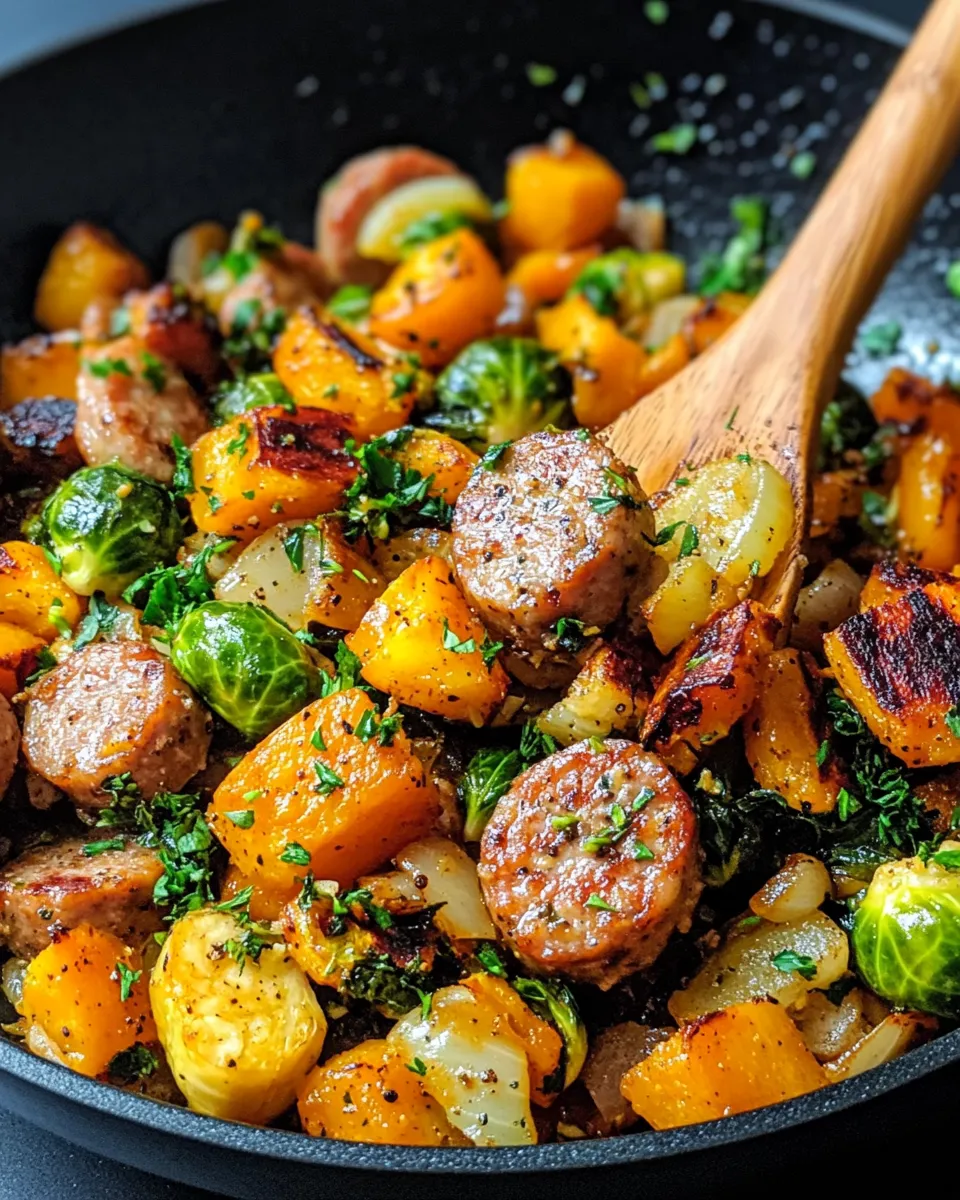 Homemade Autumn Harvest Chicken Sausage Skillet photo