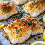 Homemade Baked Parmesan Crusted Cod photo