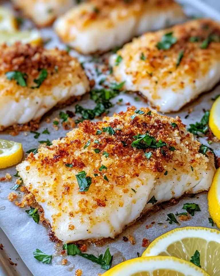 Homemade Baked Parmesan Crusted Cod photo