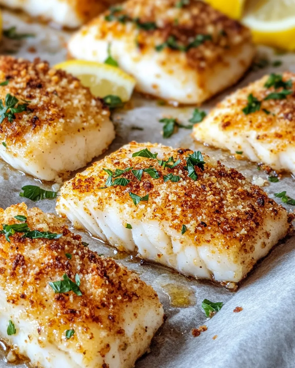 Classic Baked Parmesan Crusted Cod recipe image
