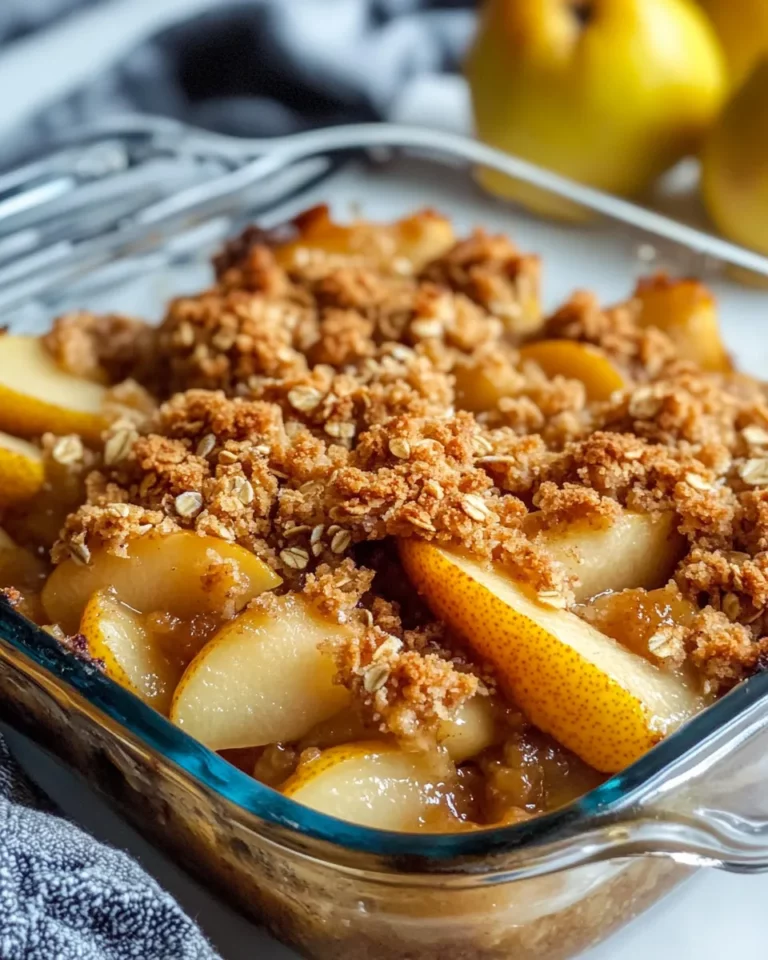 Homemade Brown Butter Pear Crumble recipe photo