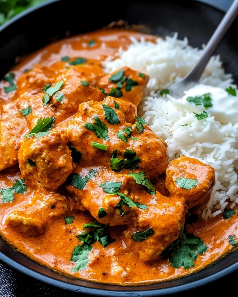 Classic Butter Chicken with Turmeric Rice dish photo
