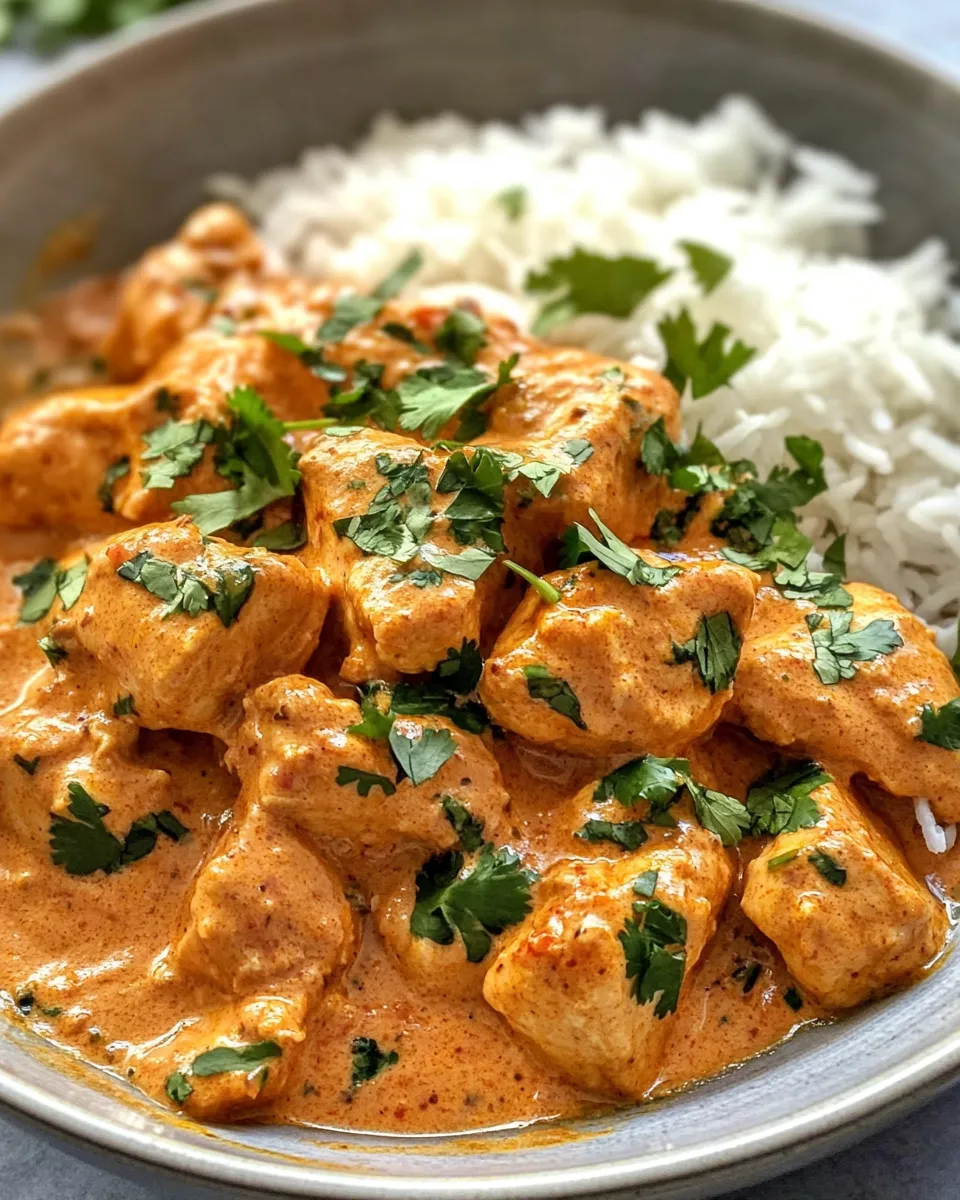 Delicious Butter Chicken with Turmeric Rice image