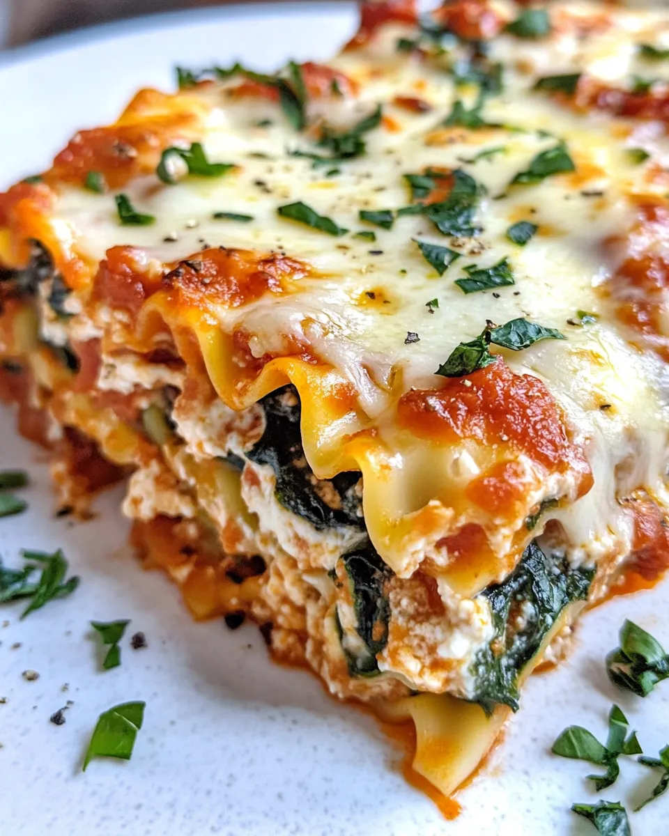 Easy Butternut Squash Spinach Lasagna Rollups food shot