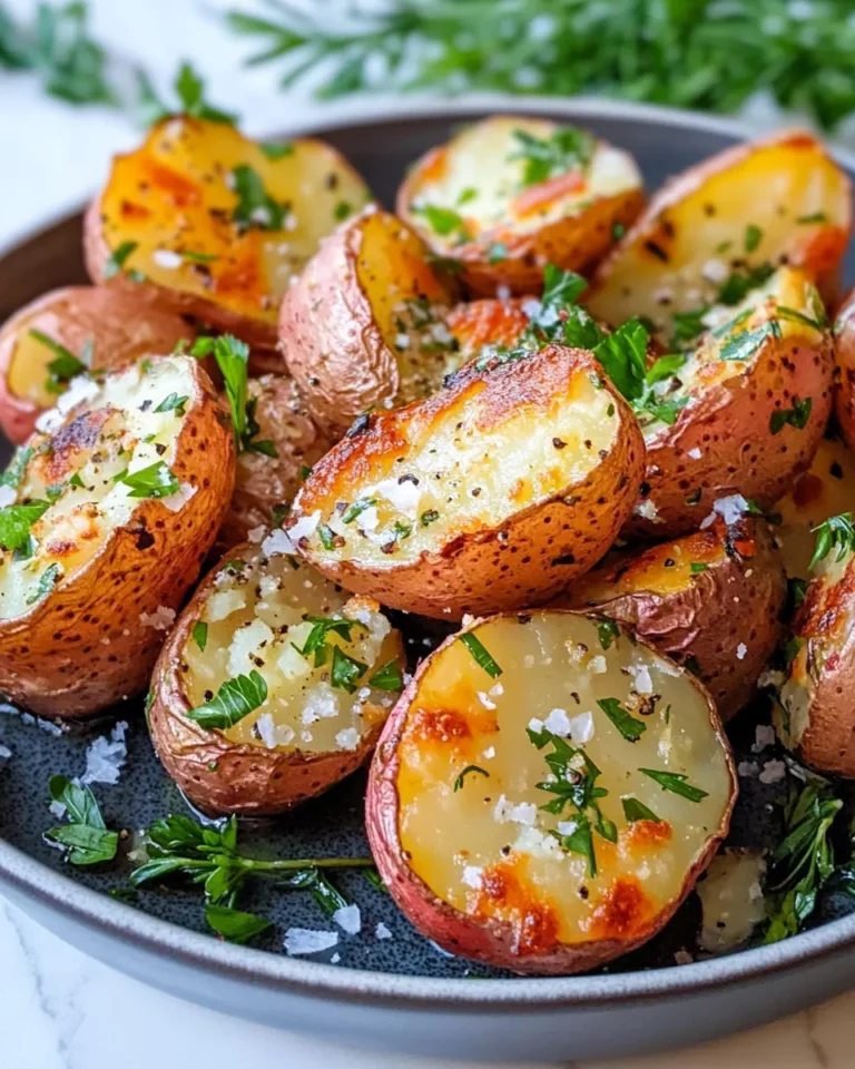 Homemade Buttery Herb Smashed Red Potatoes recipe photo