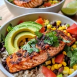 Homemade Cajun Blackened Salmon Rice Bowls recipe photo