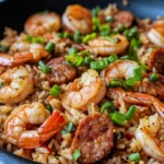 Homemade Cajun Shrimp Andouille-Style Rice Skillet photo