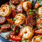 Homemade Cajun Shrimp and Sausage Rice Skillet photo