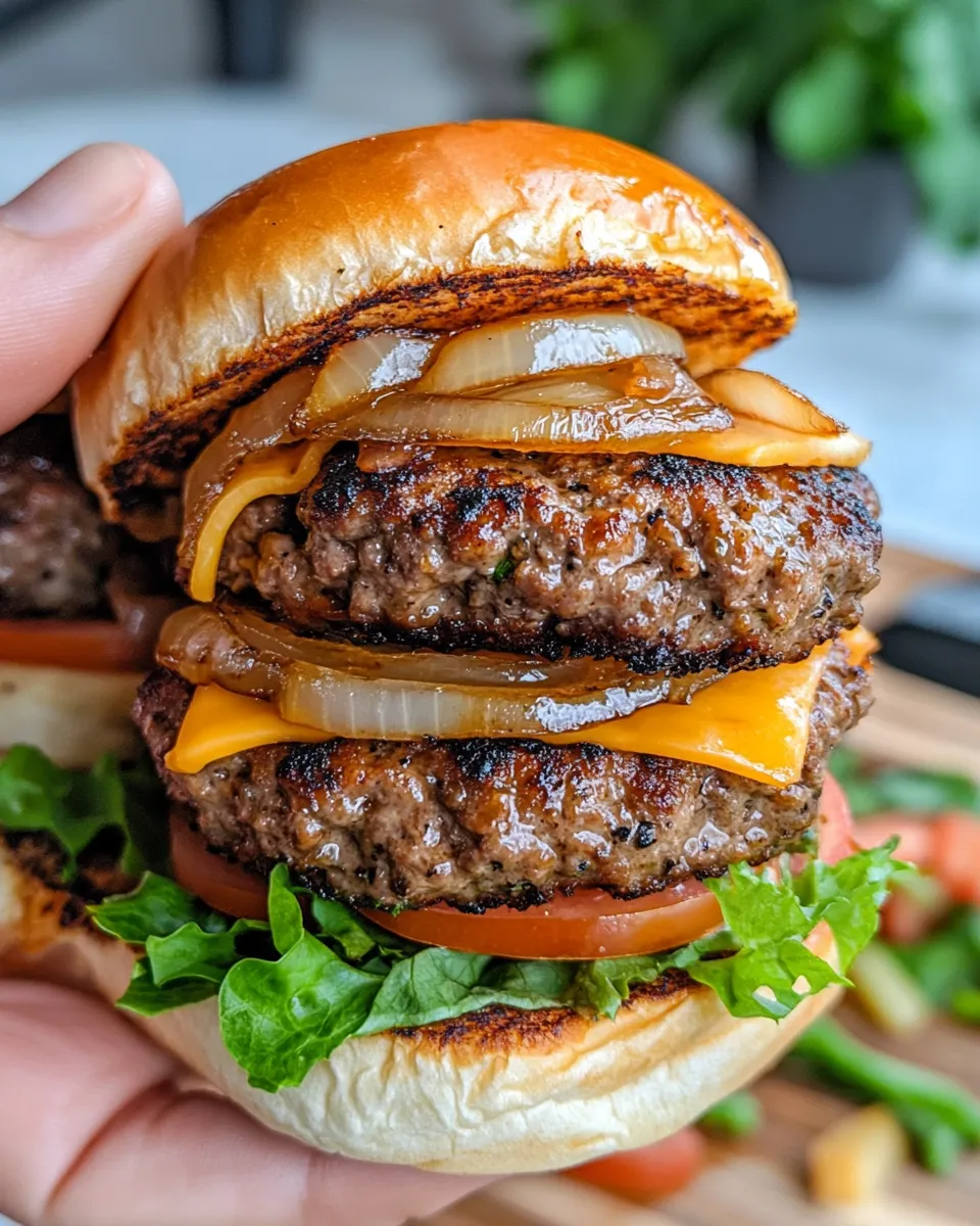Delicious Caramelized Onion Turkey Burger Sliders dish photo