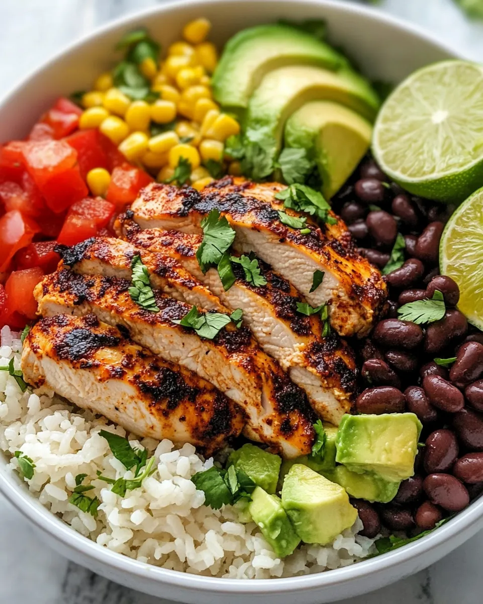 Easy Caribbean Jerk Chicken Rice Bowls dish photo