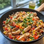 Homemade Chicken Fajita Rice Skillet recipe photo