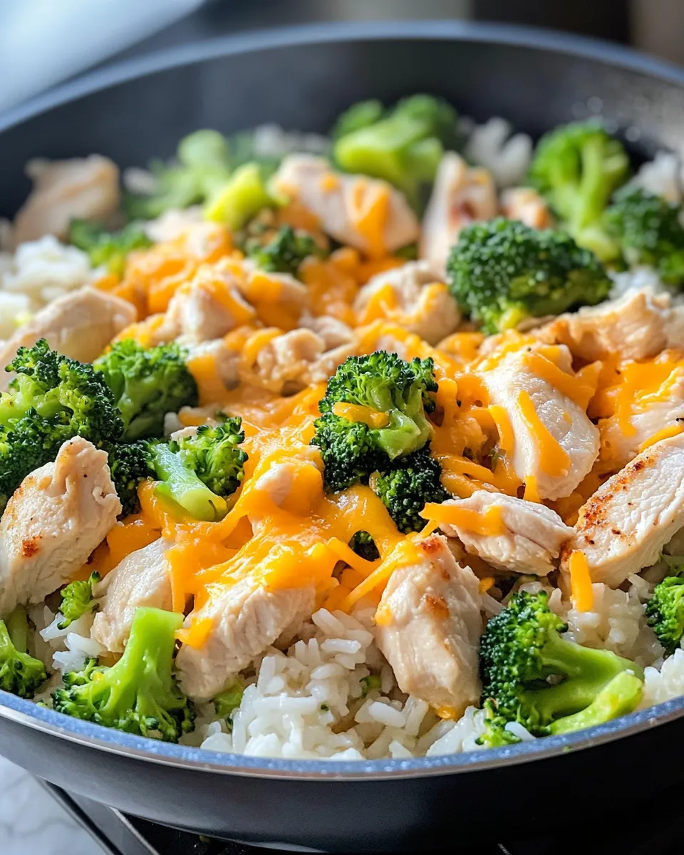 Classic Chicken and Broccoli Cheddar Rice dish photo