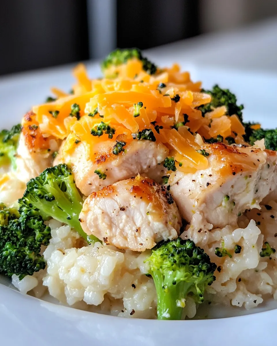Delicious Chicken and Broccoli Cheddar Rice image