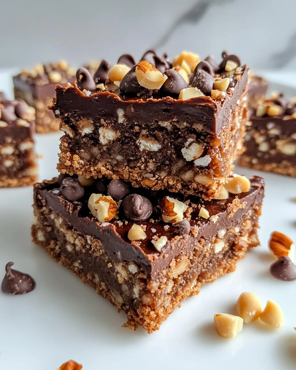 Easy Chocolate Graham Crunch Bars recipe photo