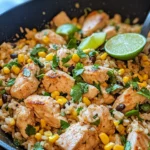 Homemade Cilantro Lime Chicken and Rice Skillet recipe photo