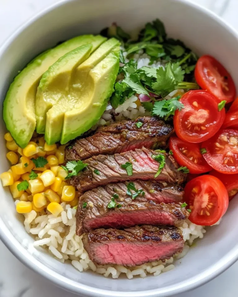 Easy Cilantro Lime Steak Rice Bowls photo