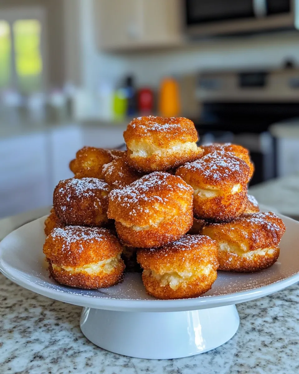Delicious Cinnamon Sugar Apple Fritters shot