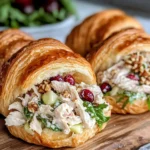 Homemade Cranberry Apple Chicken Salad Croissants recipe photo