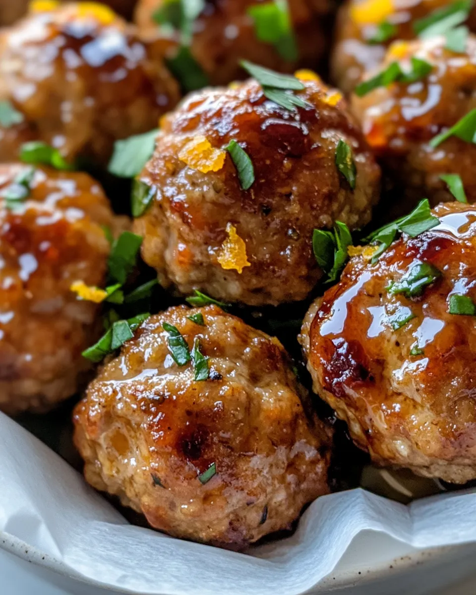 Easy Cranberry Orange Glazed Meatballs recipe photo