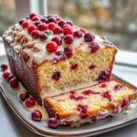 Homemade Cranberry Orange Loaf With Glaze recipe photo