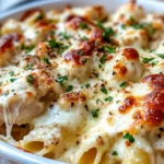 Homemade Creamy Alfredo Chicken Bake recipe photo