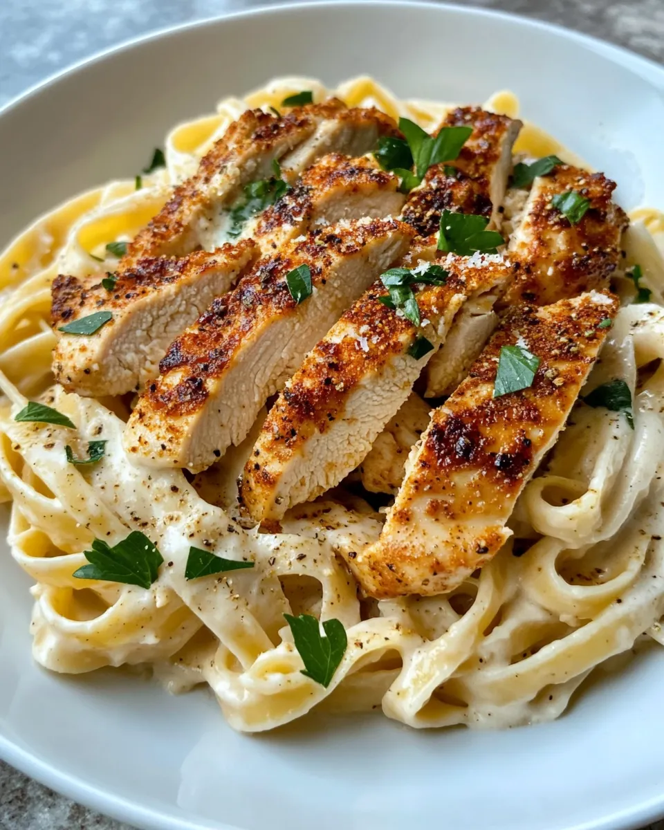 Homemade Creamy Cajun Chicken Alfredo recipe photo
