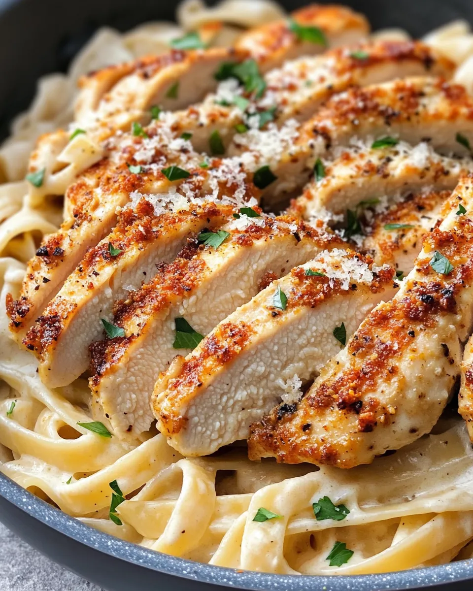 Delicious Creamy Cajun Chicken Alfredo image