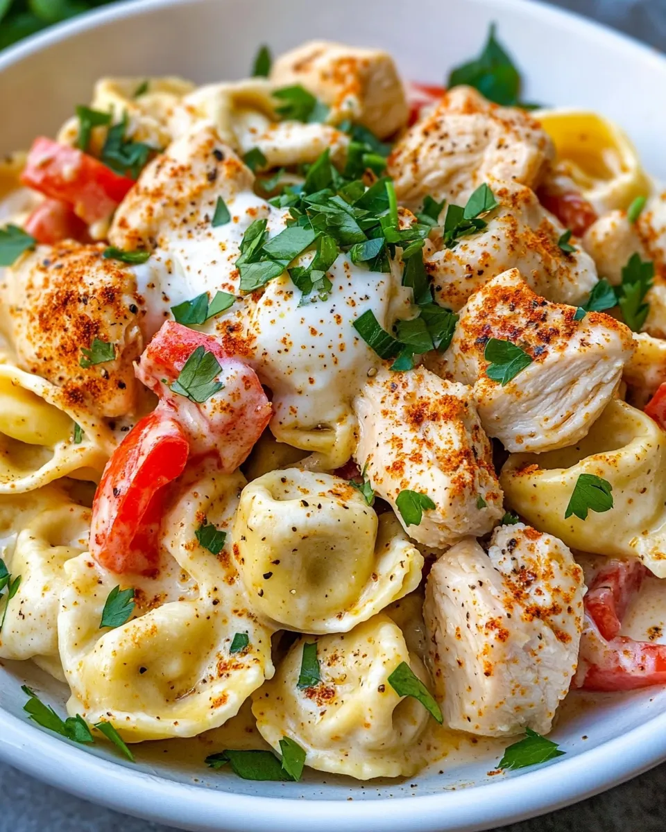 Classic Creamy Cajun Chicken Tortellini dish photo