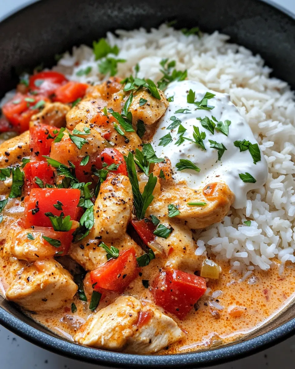 Homemade Creamy Cajun Chicken and Rice photo