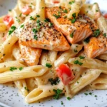 Homemade Creamy Cajun Salmon Penne photo