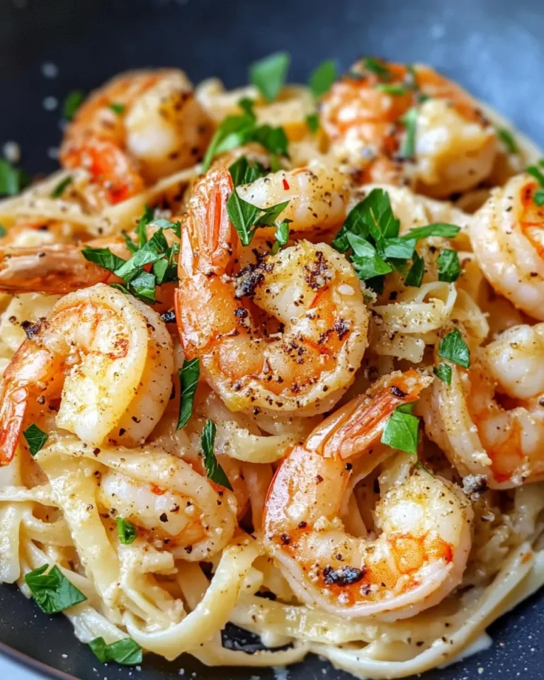 Homemade Creamy Cajun Shrimp Linguine recipe photo