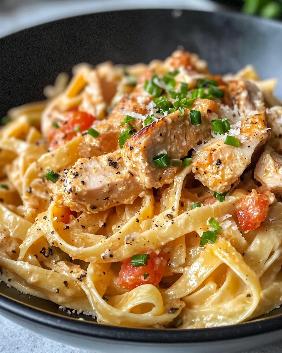 Delicious Creamy Cajun Turkey Pasta plate image