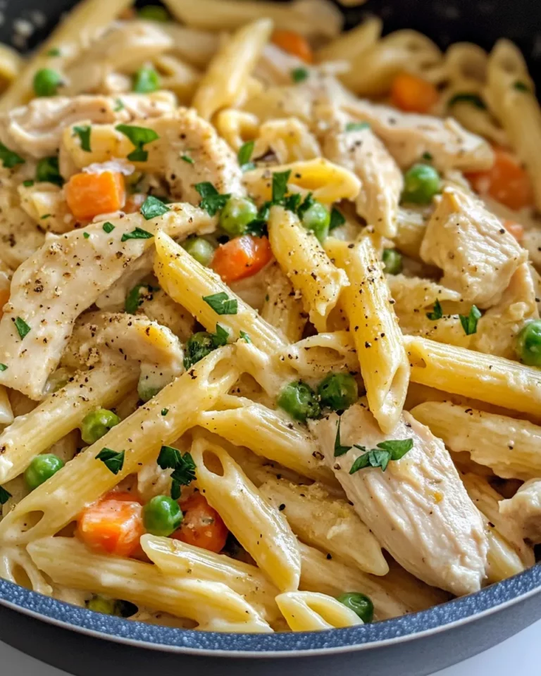 Homemade Creamy Chicken Pot Pie Pasta photo