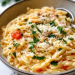 Homemade Creamy Garlic Parmesan Orzo recipe photo