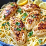 Homemade Creamy Lemon Chicken Spaghetti recipe photo