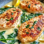 Homemade Creamy Lemon Spinach Chicken recipe photo