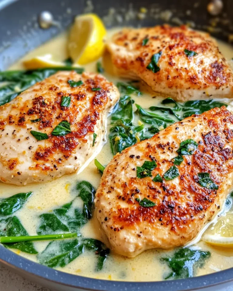 Homemade Creamy Lemon Spinach Chicken recipe photo