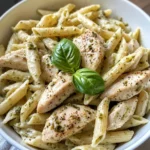 Delicious Creamy Pesto Chicken Penne recipe photo