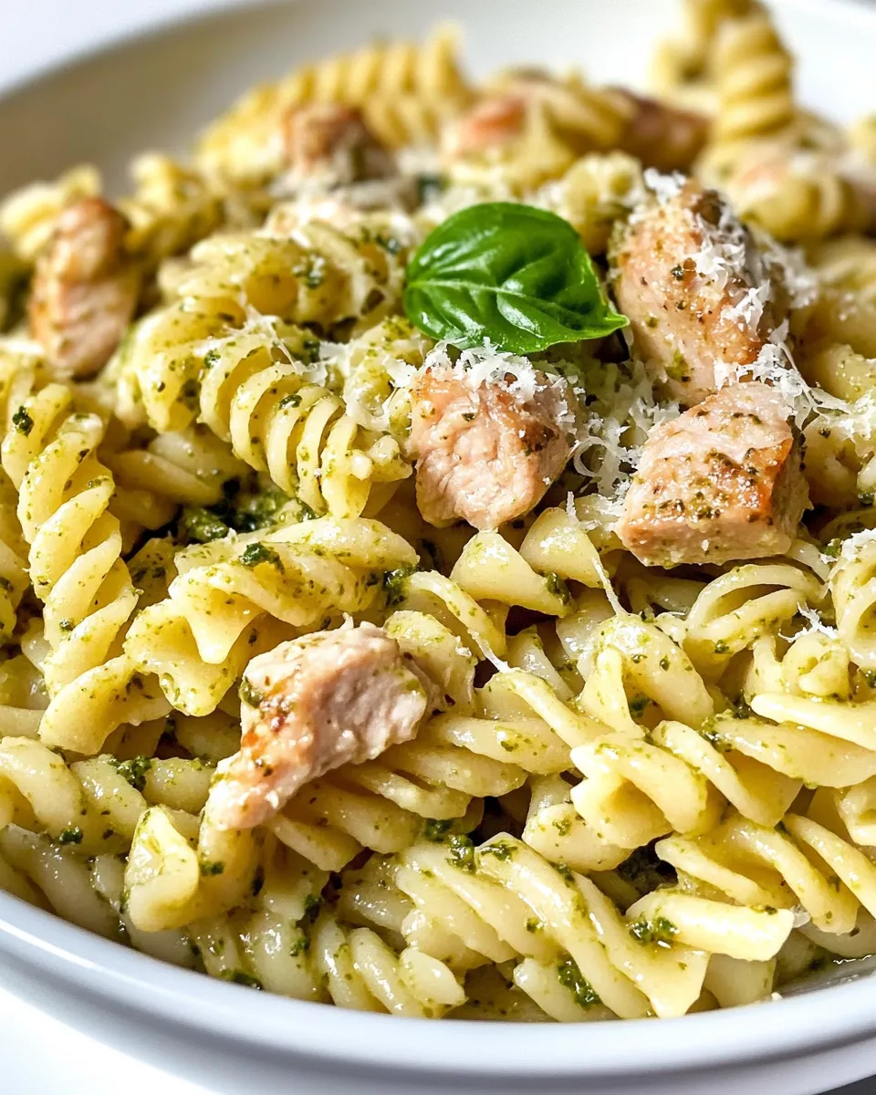 Classic Creamy Pesto Turkey Rotini image