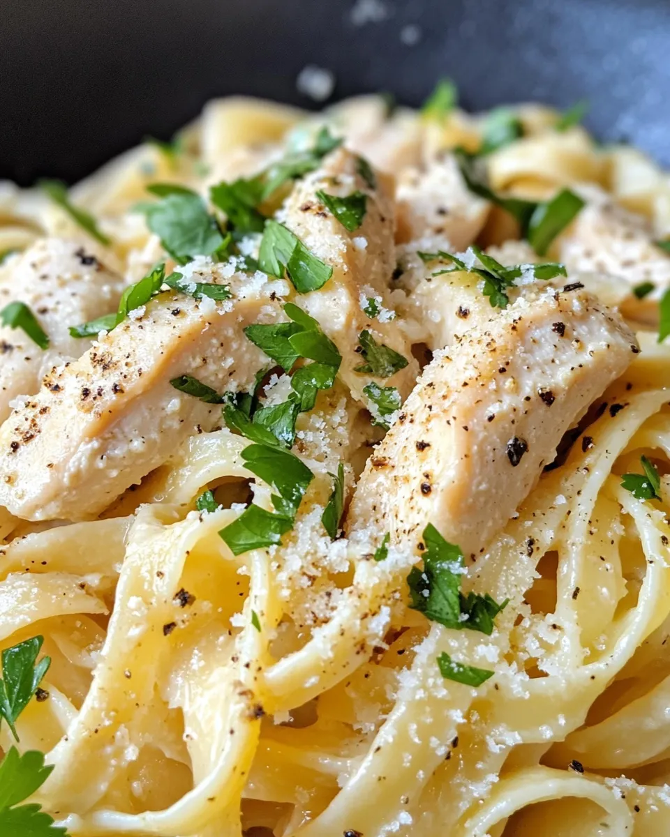 Delicious Creamy Poblano Chicken Pasta dish photo