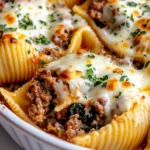 Homemade Creamy Ranch Beef Shells recipe photo