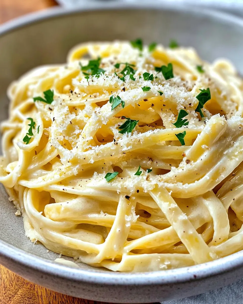Delicious Creamy Roasted Garlic Alfredo Pasta picture