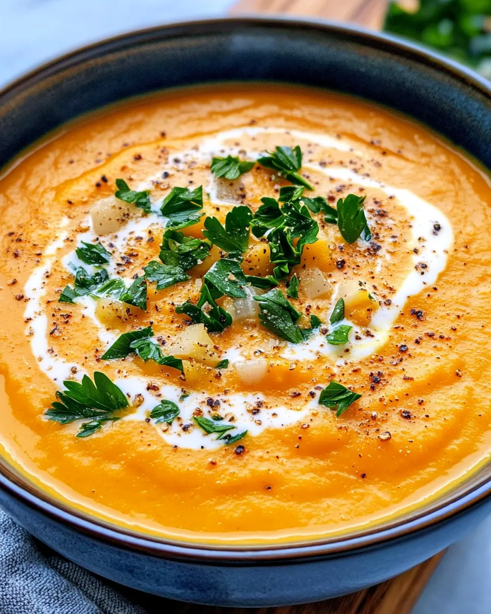Classic Creamy Roasted Pumpkin Soup image
