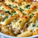 Homemade Creamy Spinach Artichoke Pasta Bake recipe photo